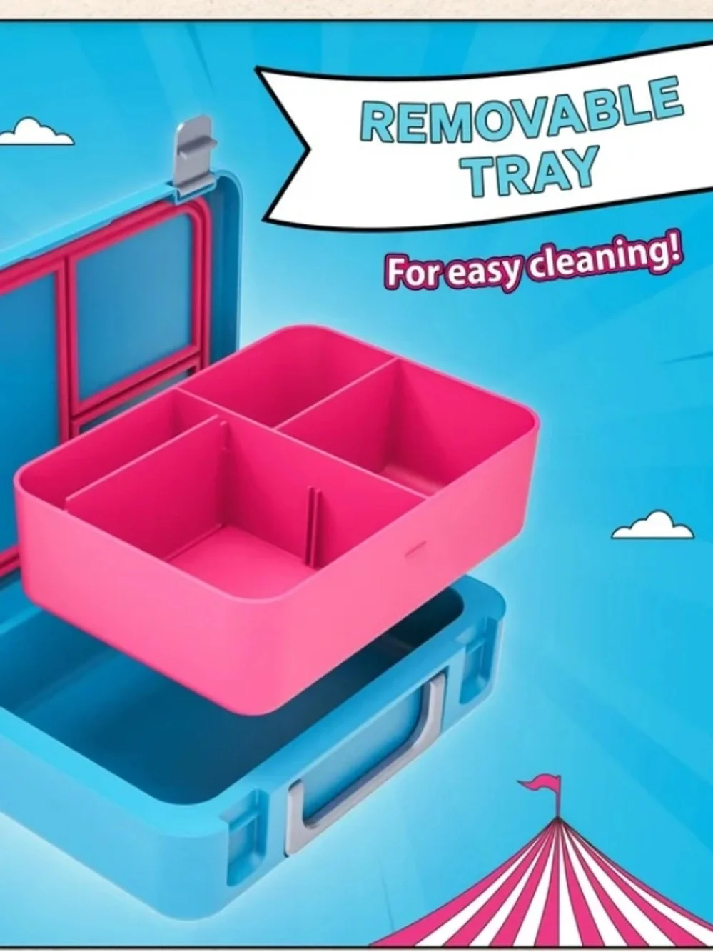 Feastables Blue Lunch Box